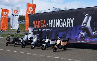 Yadea представила на гоночной трассе Hungaroring свои мощные электромотоциклы