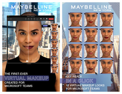 Maybelline New York переносит на рабочее место виртуальные образы макияжа через Microsoft Teams 