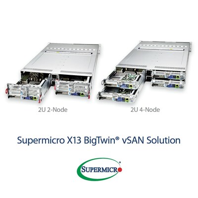 Supermicro запускает решение vSAN HCI, обеспечивающее повышение производительности до 4,7 раз при снижении затрат в 3 раза