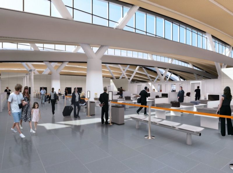 В аэропорту Платов начали устанавливать стойки регистрации